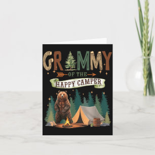 Carte Grammy du campeur heureux premier anniversaire cam