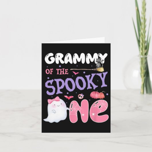 Carte Grammy Du Éffrayant Un 1Er Anniversaire Halloween (Devant)