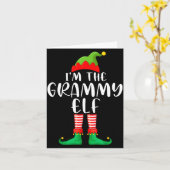 Carte Grammy Elf Matching Family Group Christmas Party P (Fleur jaune)