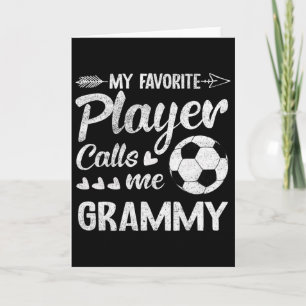 Carte Grammy Soccer Mon Joueur Favori M'appelle Grammy