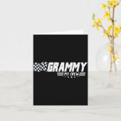 Carte Grammy T Crew Race Car Birthday Family Racing (Fleur jaune)