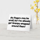 Carte Grampy enveloppé (Fleur jaune)