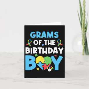 Carte Grams Of The Birthday Boy Sensibilisation sur l'au