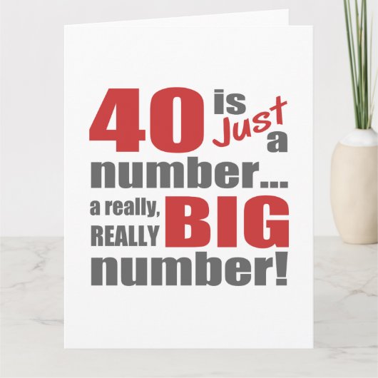Carte Grand 40e anniversaire (Devant)