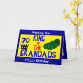 Carte Grand 70e anniversaire (Fleur jaune)