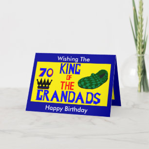Carte Grand 70e anniversaire