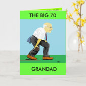 CARTE GRAND 70E ANNIVERSAIRE (Fleur jaune)