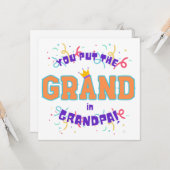 Carte Grand à Grand-père (Devant/Arrière en situation)