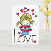 Carte Grand amour FL-004 (Fleur jaune)