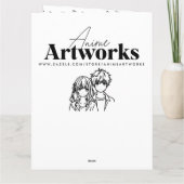 Carte Grand Anime Saint-Valentin Personnalisé (Dos)