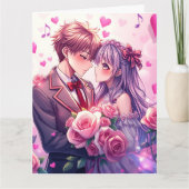 Carte Grand Anime Saint-Valentin Personnalisé (Devant)