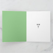 Carte Grand anniversaire vert de Gin Lover (Intérieur)