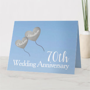 Carte Grand ballon de platine du 70e anniversaire des Ma
