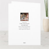 Carte Grand Beau Rose sur Rose Moms 60e Anniversaire Car (Dos)