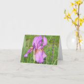 Carte Grand bel iris, sympathie (Fleur jaune)