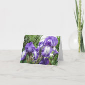 Carte Grand bel iris, sympathie (Dos)
