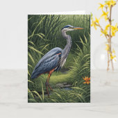 Carte Grand bleu (Fleur jaune)