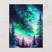 Carte grand boîtier Mariage Northern Lights (Dos)