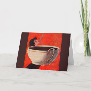Carte grand buveur de café