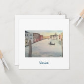 Carte Grand Canal de Venise (Devant/Arrière en situation)