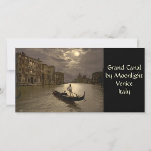 Carte Grand Canal par Moonlight II, Venise, Italie