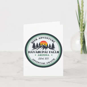Carte Grand Canyon Havasu Falls Arizona Randonnée Campin