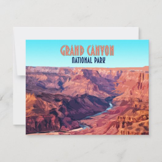 Carte Grand Canyon National Park Arizona Flat Card (Devant)