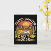 Carte Grand Canyon Road Trip 2025 - Vacances d'été  (Fleur jaune)