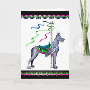 Carte Grand Carrousel bleu Danse - Customisé