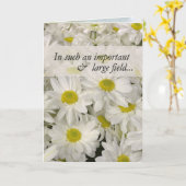 Carte Grand champ Admin Pro Day (Fleur jaune)