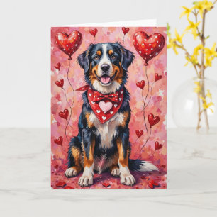 Carte Grand chien de montagne suisse valentin assis
