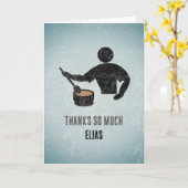 Carte Grand cuisinier, chef ou hôte du dîner - Merci mas (Fleur jaune)