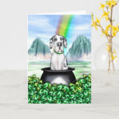 Carte Grand Dane Harlequin UC Pot O Gold (Fleur jaune)