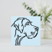 Carte Grand Dane Portrait (Debout devant)