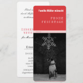 Carte Grand Danois noir rouge (Devant / Derrière)