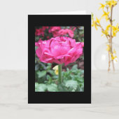 Carte Grand debout (Fleur jaune)