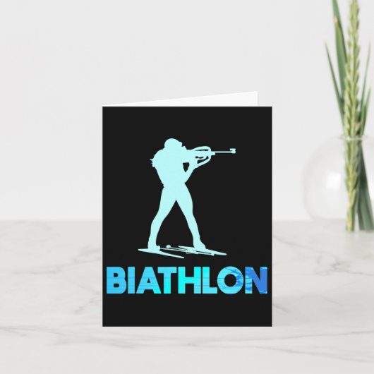 Carte Grand design de ski de biathlon Ski de fond (Devant)