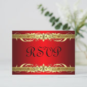 Carte Grand Duchess Gold Soll rouge RSVP (Debout devant)
