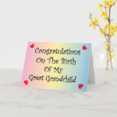 Carte Grand-enfant (Fleur jaune)