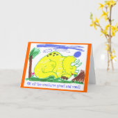 Carte Grand et petit avant octobre (Fleur jaune)