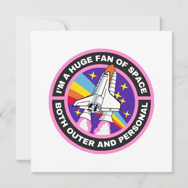 Carte grand fan de l'espace (Devant)