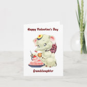 Carte Grand-fille Heureuse Sainte-Valentin (Devant)