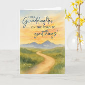 Carte Grand-fille - Un coeur à College Mountain (Fleur jaune)