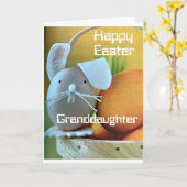 CARTE ***GRAND-FILLE*** VOUS ÊTES UN BON OEUF (PÂQUES) (Fleur jaune)