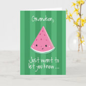 Carte Grand-fils Bonjour la pensée de vous un dans un Me (Fleur jaune)