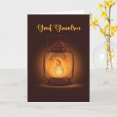 Carte Grand-fils pense à vous au Camp Lantern (Fleur jaune)