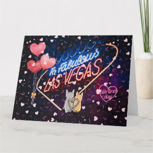 Carte grand format pour la Saint-Valentin à Las Ve