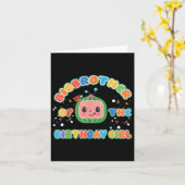 Carte Grand frère de la fille d'anniversaire Melon Famil (Fleur jaune)