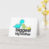 Carte grand frère des dinosaures (Fleur jaune)