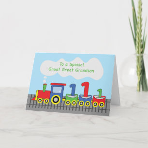 Carte Grand Grand Grand Grand-Petit-fils 1er Anniversair